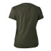 Lady T-shirt med Deerhunter skjold Bark Green